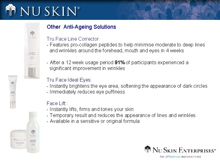 Other Anti-Ageing Solutions Tru Face Line Corrector - Features pro-collagen peptides to help minimise