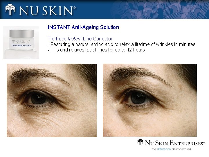 INSTANT Anti-Ageing Solution Tru Face Instant Line Corrector - Featuring a natural amino acid