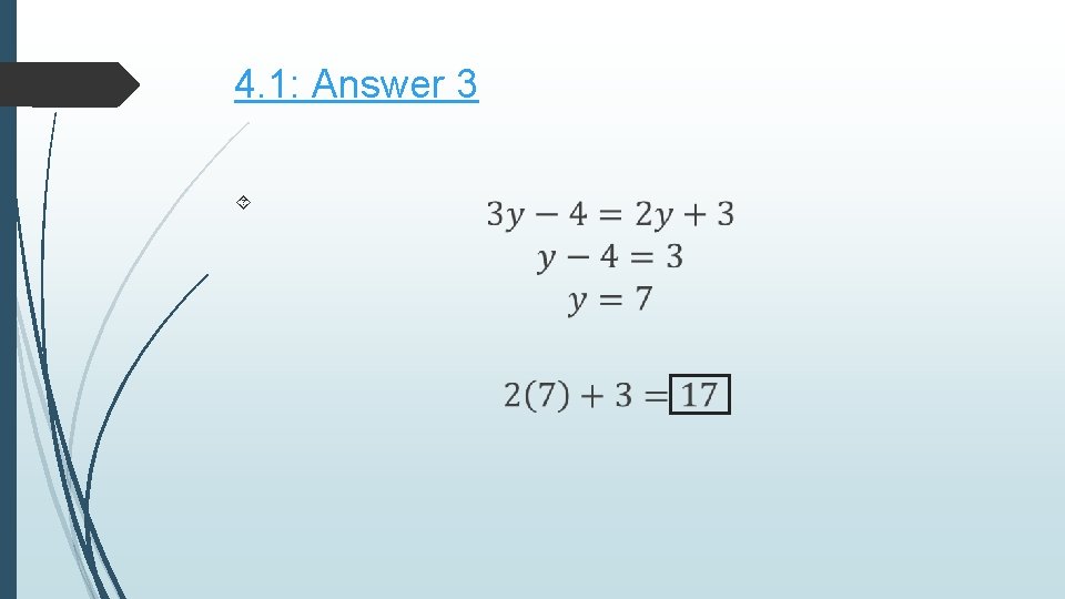 4. 1: Answer 3 