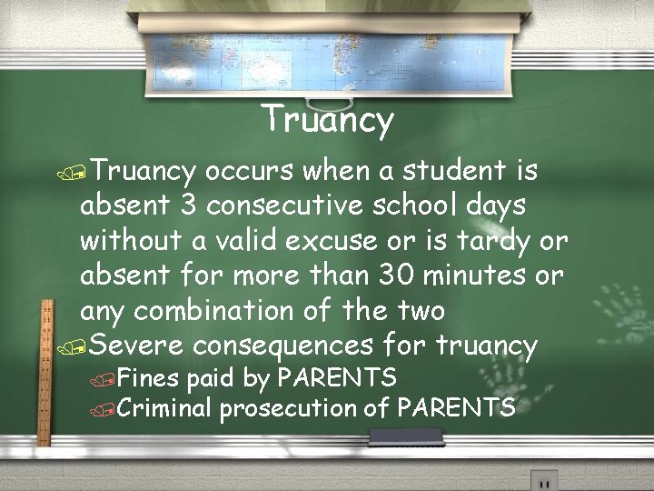 Truancy /Truancy occurs when a student is absent 3 consecutive school days without a