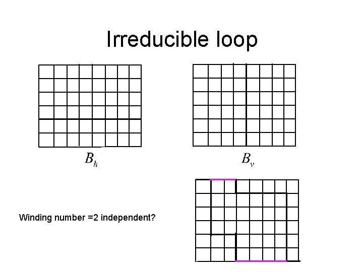 Irreducible loop Winding number =2 independent? Irreducible loop Winding number =2 independent?