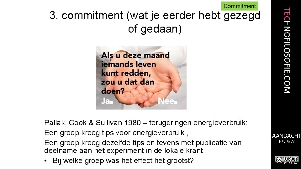 Pallak, Cook & Sullivan 1980 – terugdringen energieverbruik: Een groep kreeg tips voor energieverbruik