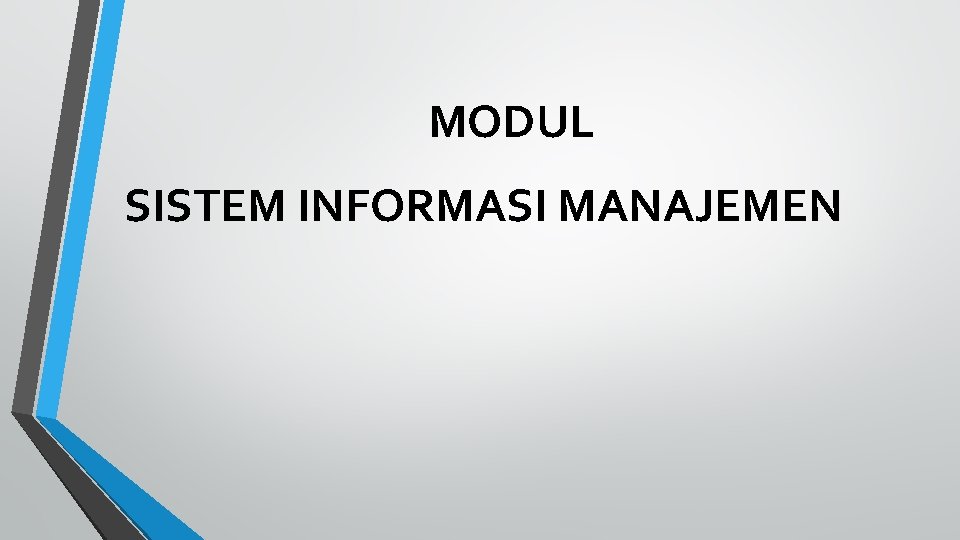 MODUL SISTEM INFORMASI MANAJEMEN 