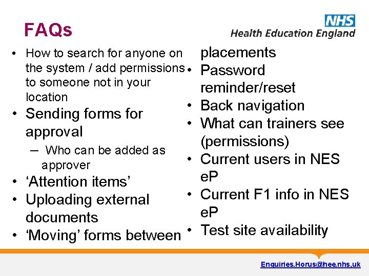 FAQs • How to search for anyone on placements the system / add permissions