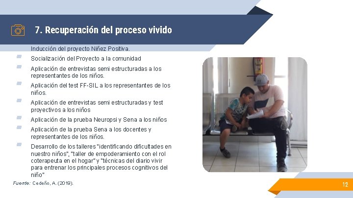 7. Recuperación del proceso vivido ▰ ▰ ▰ ▰ Inducción del proyecto Niñez Positiva.