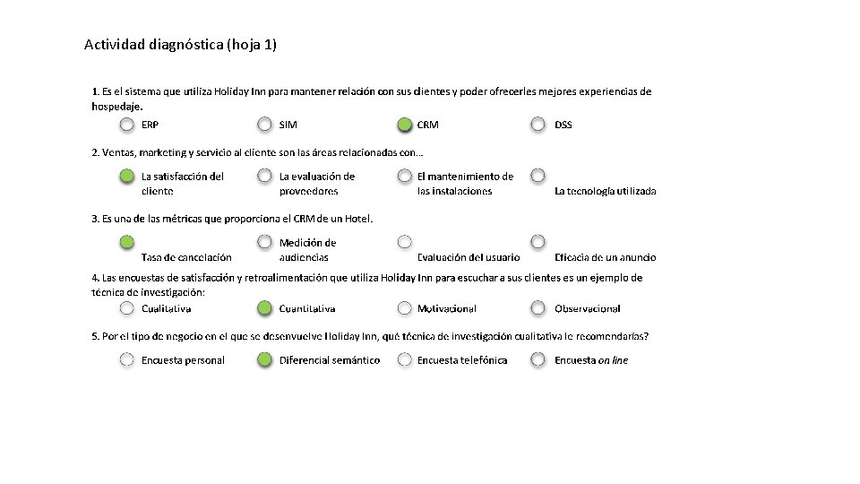 Actividad diagnóstica (hoja 1) 