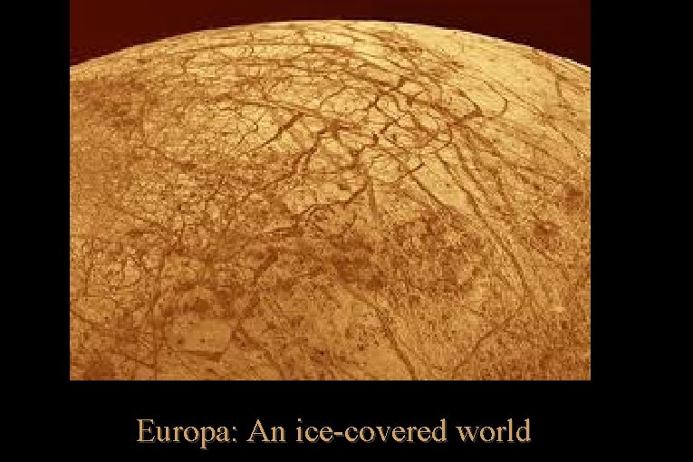 Europa: An ice-covered world 