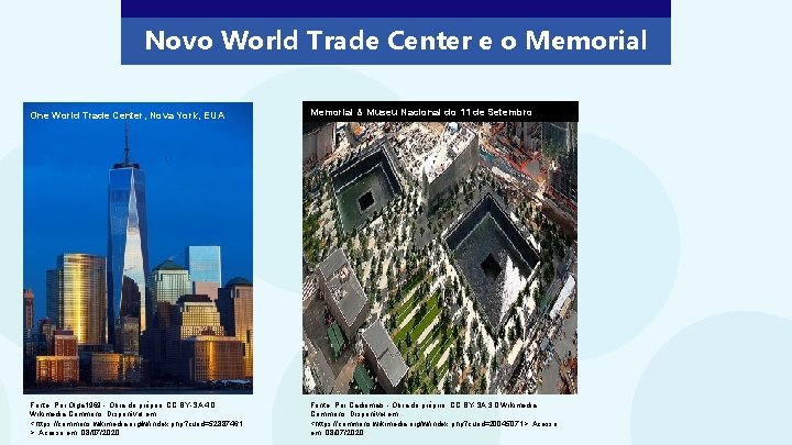 Novo World Trade Center e o Memorial One World Trade Center, Nova York, EUA