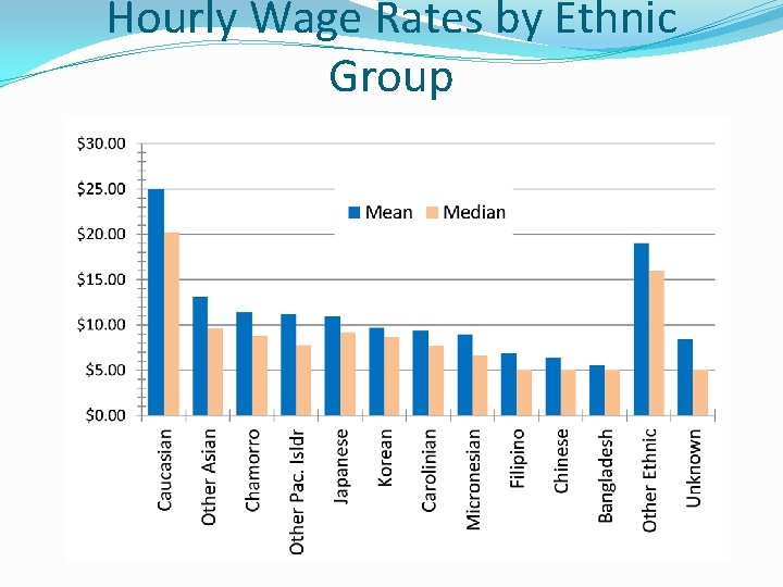 Hourly Wage Rates by Ethnic Group 