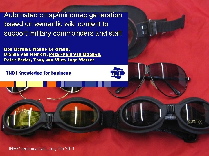 Automated cmap/mindmap generation based on semantic wiki content to support military commanders and staff