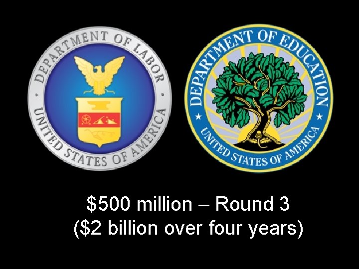 $500 million – Round 3 ($2 billion over four years) 