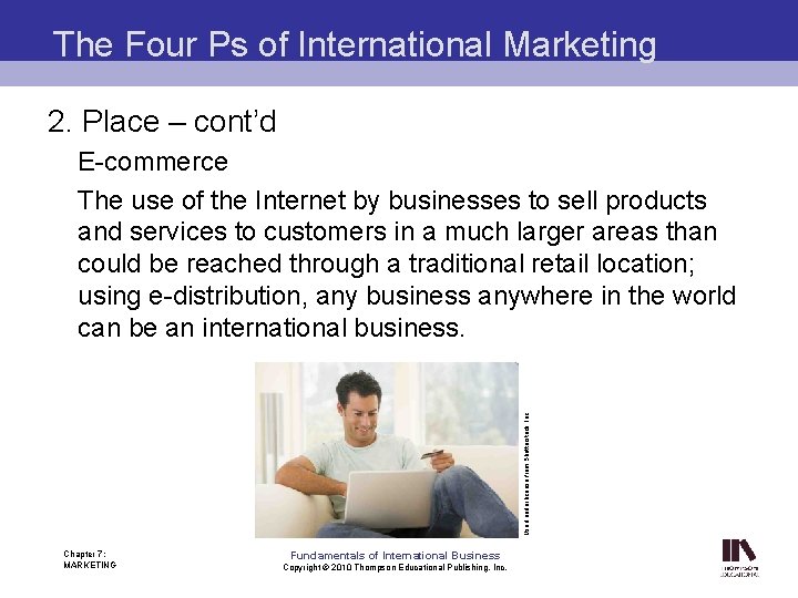 The Four Ps of International Marketing 2. Place – cont’d Used under license from