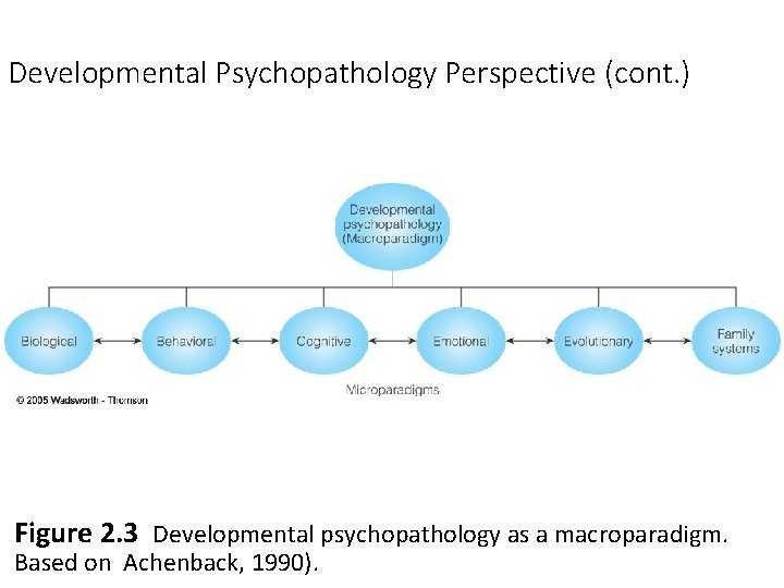 Developmental Psychopathology Perspective (cont. ) Figure 2. 3 Developmental psychopathology as a macroparadigm. Based Developmental Psychopathology Perspective (cont. ) Figure 2. 3 Developmental psychopathology as a macroparadigm. Based