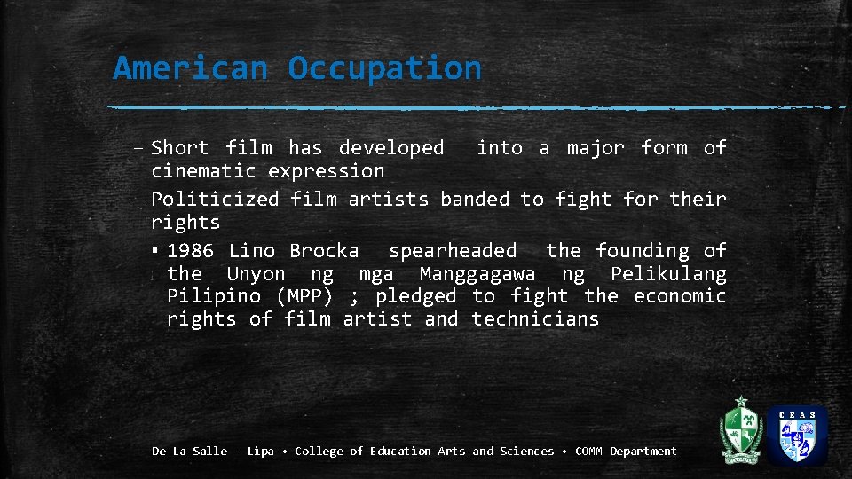 American Occupation – Short film has developed into a major form of cinematic expression