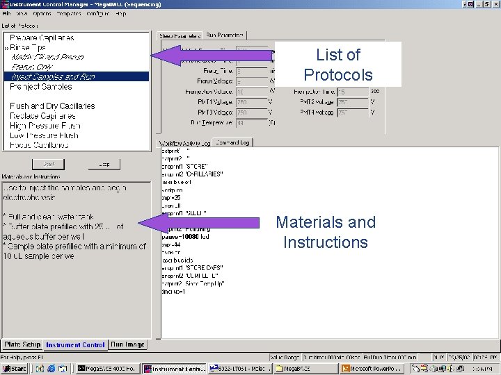 List of Protocols Materials and Instructions 41 / Mega. BACE 4500 Training Module 1
