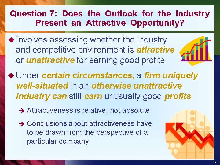 Question 7: Does the Outlook for the Industry Present an Attractive Opportunity? u Involves