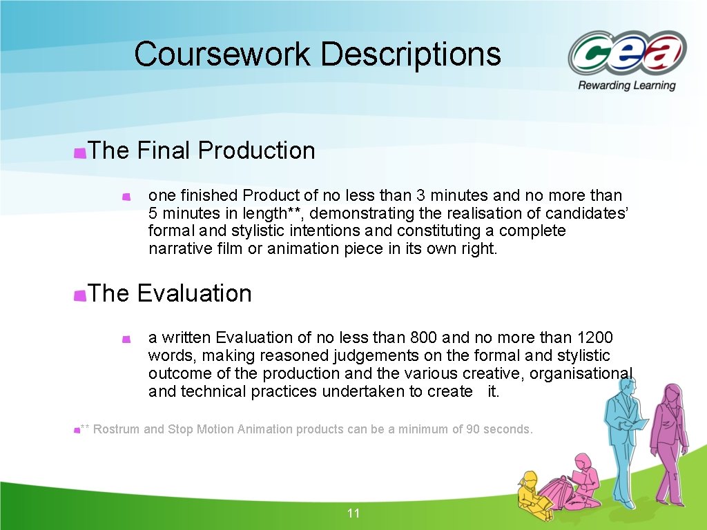 Coursework Descriptions The Final Production one finished Product of no less than 3 minutes Coursework Descriptions The Final Production one finished Product of no less than 3 minutes