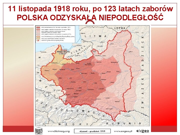11 listopada 1918 roku, po 123 latach zaborów POLSKA ODZYSKAŁA NIEPODLEGŁOŚĆ 