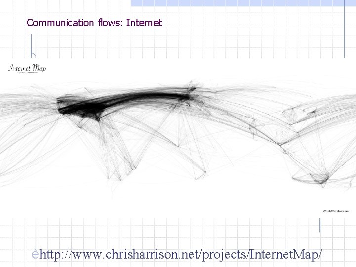 Communication flows: Internet èhttp: //www. chrisharrison. net/projects/Internet. Map/ Communication flows: Internet èhttp: //www. chrisharrison. net/projects/Internet. Map/