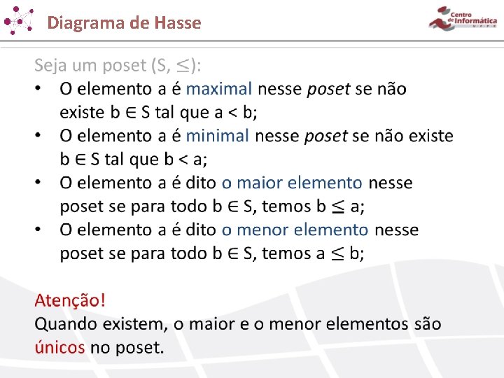 Diagrama de Hasse Diagrama de Hasse