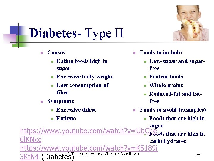 Diabetes- Type II Foods to include n Low-sugar and sugarfree n Protein foods n Diabetes- Type II Foods to include n Low-sugar and sugarfree n Protein foods n