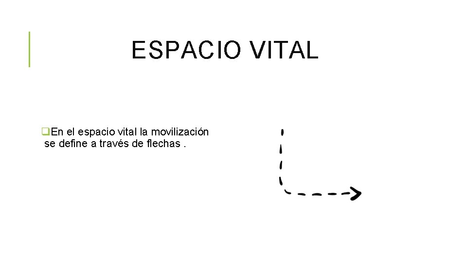 ESPACIO VITAL q. En el espacio vital la movilización se define a través de