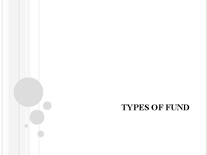 TYPES OF FUND 