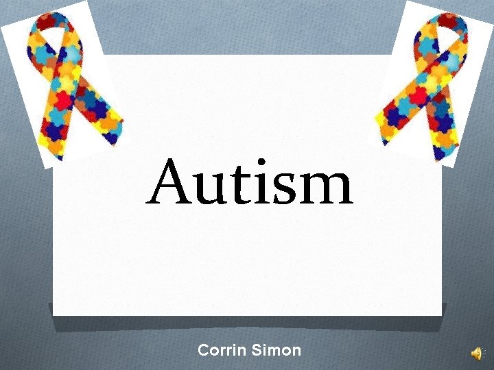 Autism Corrin Simon 