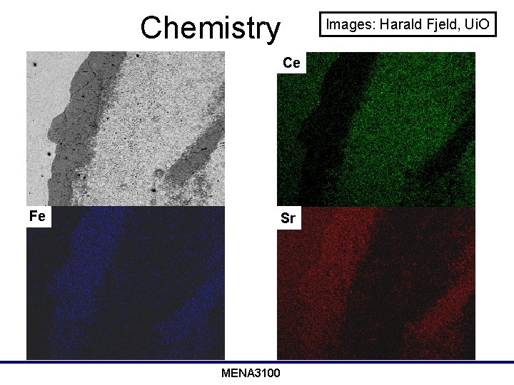 Chemistry Images: Harald Fjeld, Ui. O Ce Fe Sr MENA 3100 