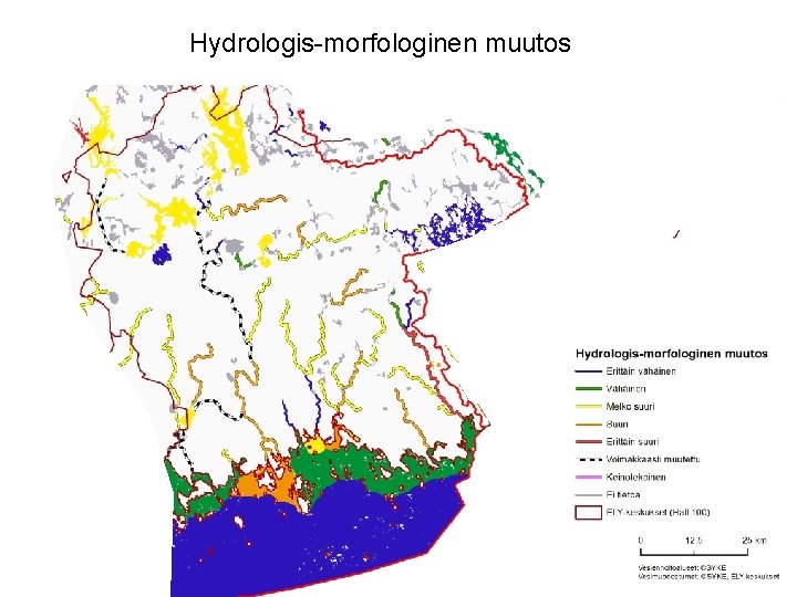 Hydrologis-morfologinen muutos Kymijoen yläosa 