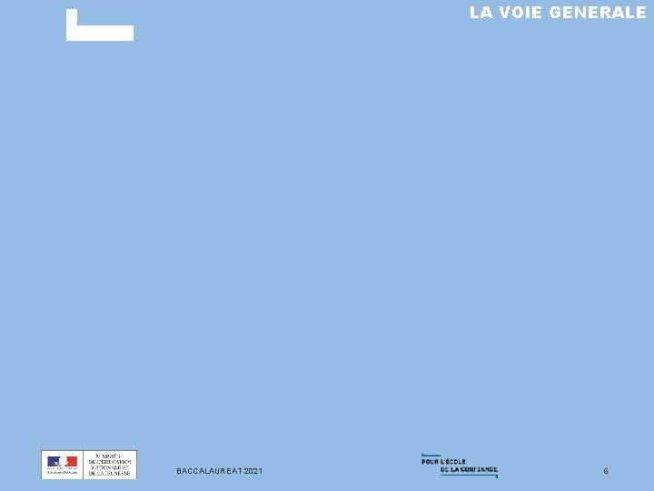 LA VOIE GENERALE BACCALAUREAT 2021 6 