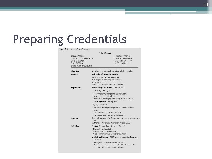 10 Preparing Credentials 