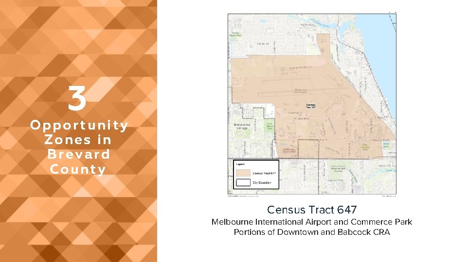 3 Opportunity Zones in Brevard County Census Tract 647 Melbourne International Airport and Commerce