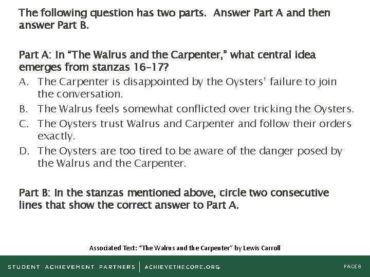 The following question has two parts. Answer Part A and then answer Part B.