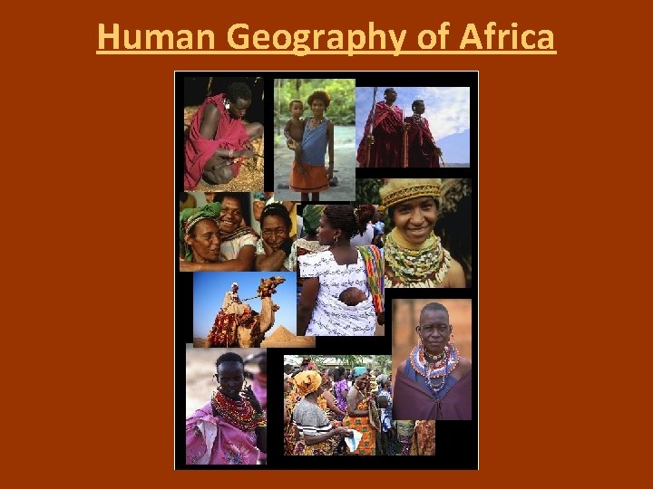 Human Geography of Africa 