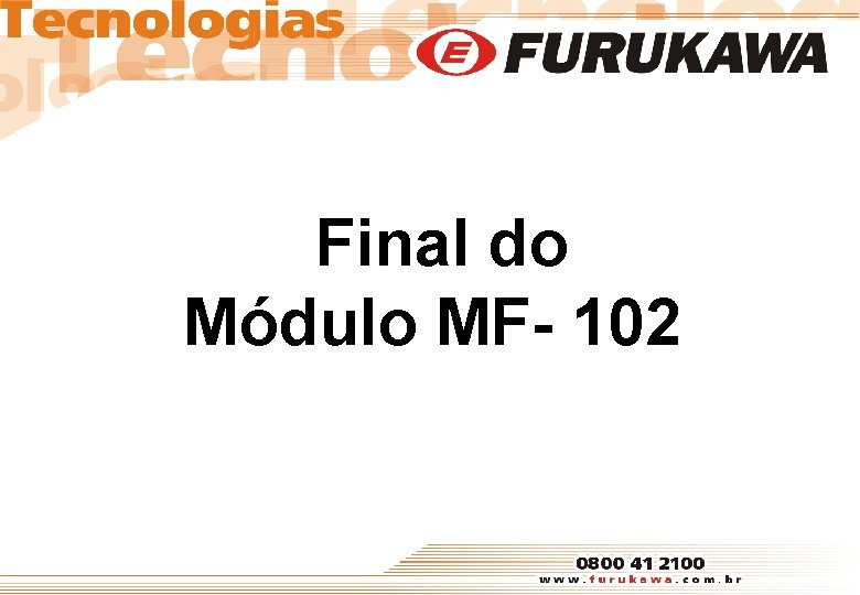 Final do Módulo MF- 102 