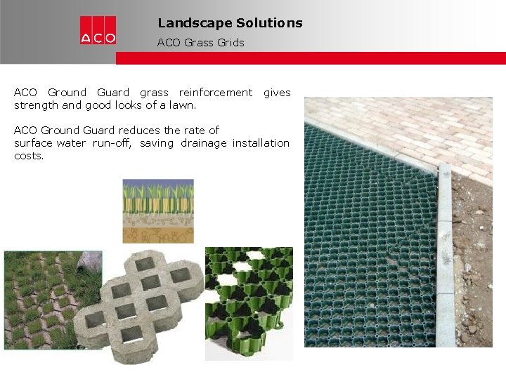 Landscape Solutions ACO Grass Grids ACO Ground Guard grass reinforcement strength and good looks