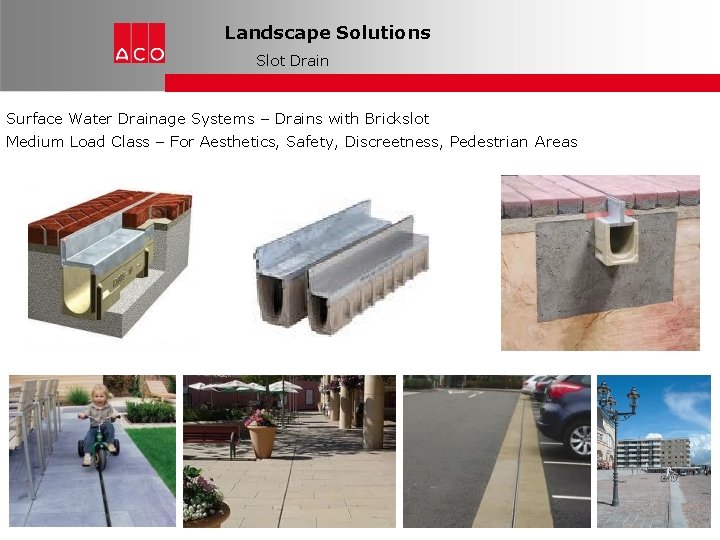 Landscape Solutions Slot Drain Surface Water Drainage Systems – Drains with Brickslot Medium Load