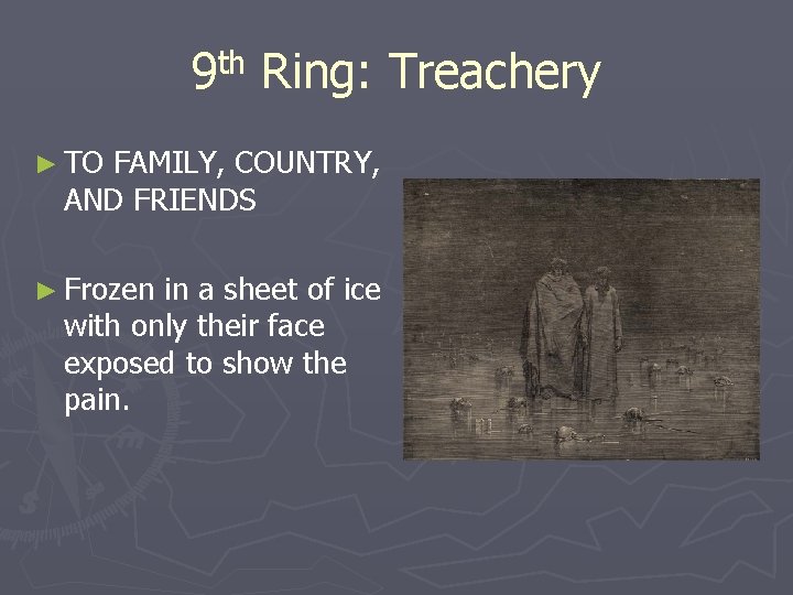 th 9 Ring: Treachery ► TO FAMILY, COUNTRY, AND FRIENDS ► Frozen in a