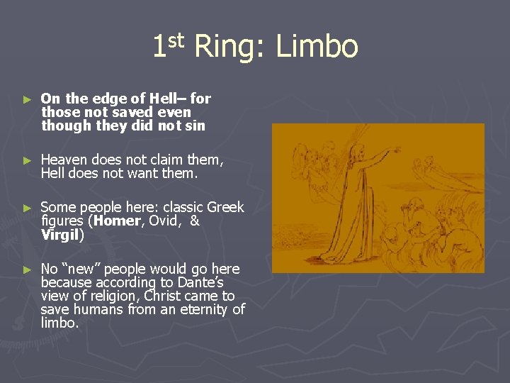 st 1 Ring: Limbo ► On the edge of Hell– for those not saved