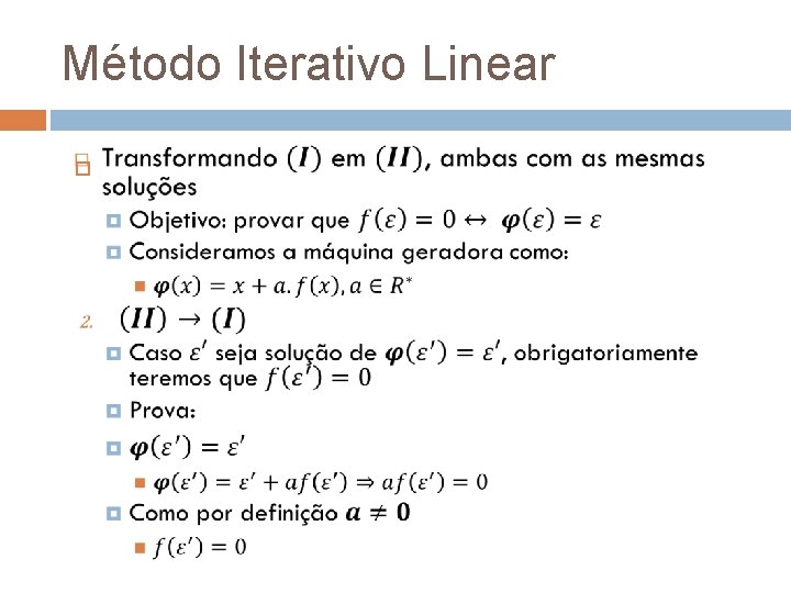 Método Iterativo Linear 