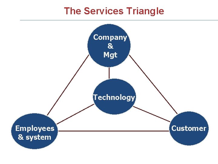 The Services Triangle Company & Mgt Technology Employees & system Customer 