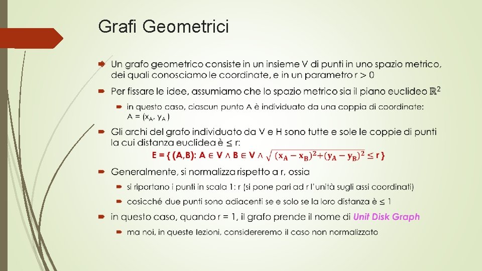 Grafi Geometrici 