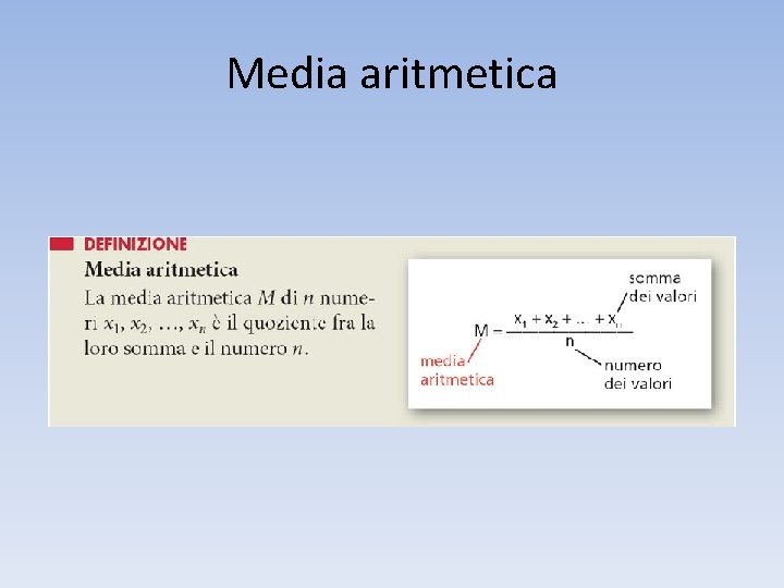 Media aritmetica 