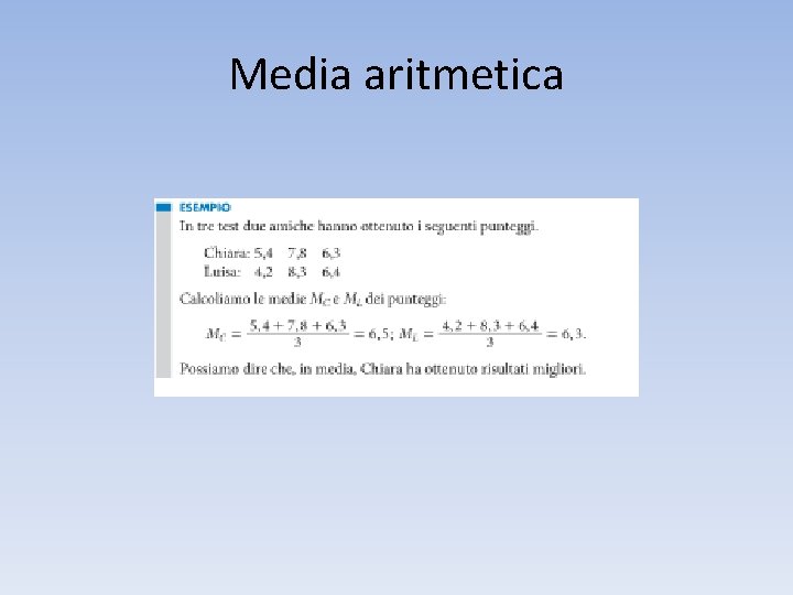 Media aritmetica 