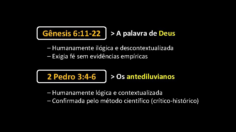 Gênesis 6: 11 -22 > A palavra de Deus – Humanamente ilógica e descontextualizada