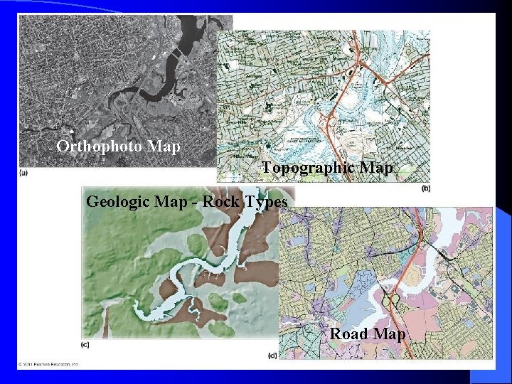 Orthophoto Map Topographic Map Geologic Map - Rock Types Road Map 