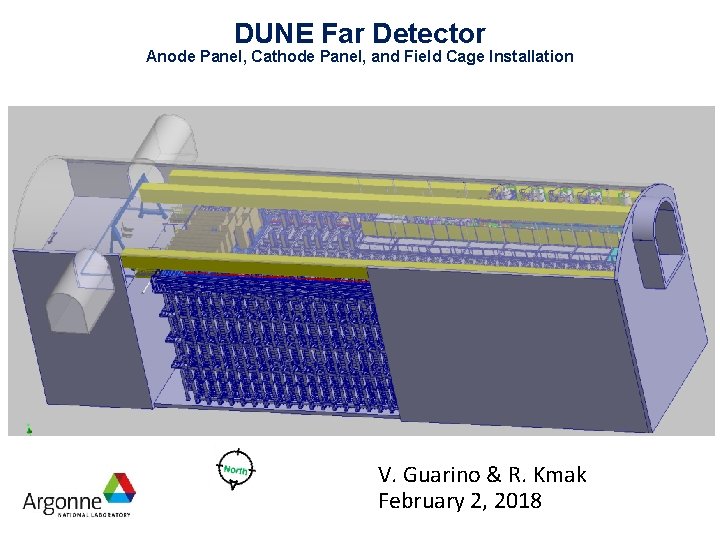 DUNE Far Detector Anode Panel, Cathode Panel, and Field Cage Installation V. Guarino &