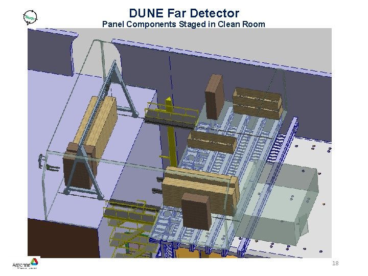 DUNE Far Detector Panel Components Staged in Clean Room 18 