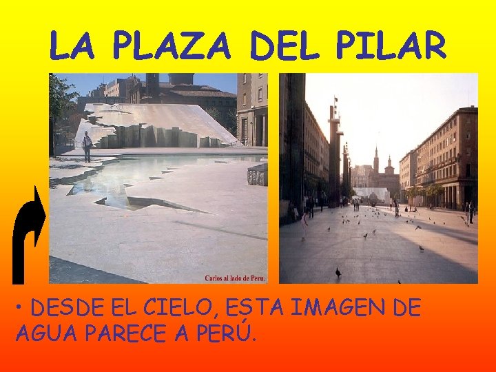 LA PLAZA DEL PILAR • DESDE EL CIELO, ESTA IMAGEN DE AGUA PARECE A